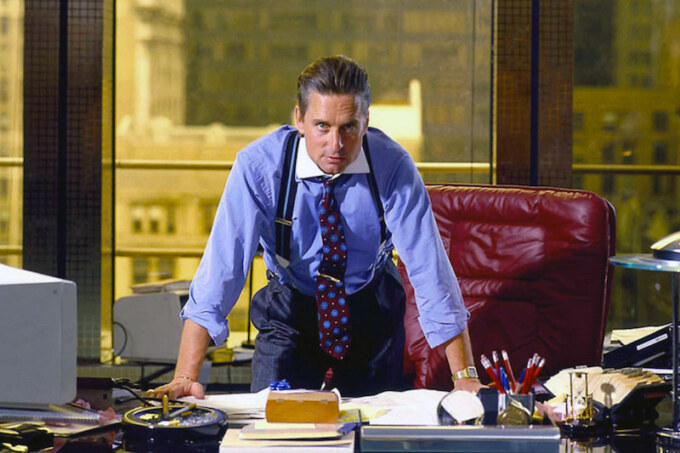Michael Douglas as Gordon Gekko – Wall Street